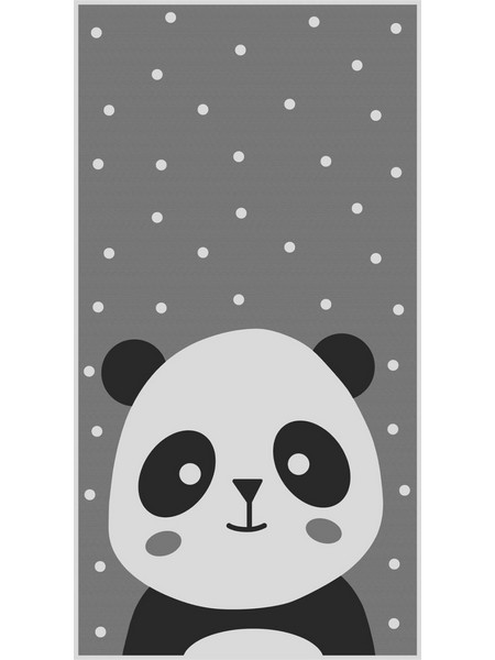 ΠΑΙΔΙΚΟ ΧΑΛΙ ΜΕ ΚΡΟΣΙΑ ΣΕΙΡΑ KIDDER HM7678.14 PANDA ΓΚΡΙ 80Χ150 εκ