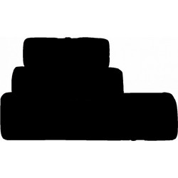ΠΕΤΣΕΤΑ ΧΕΙΡΟΣ 30Χ50CM DOVE2 BLACK 100% COTTON 550gsm Makis Tselios
