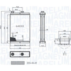Magneti Marelli Εναλλάκτης θερμότητας, Θέρμανση Εσωτερικού Χώρου - 350218065000