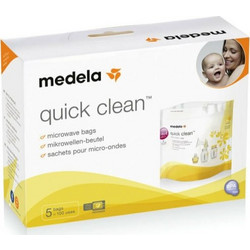 Medela Quick Clean Σακουλάκια Αποστείρωσης Πιπίλας Μικροκυμάτων x 5 τμχ