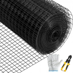 VEVOR Πλέγμα Υλικού, 36" x 50' 1"x1" Δίχτυ, Γαλβανισμένο Ατσάλι με Επικάλυψη Βινυλίου, 16 Gauge, για Περιφράξεις Κήπου & Κατοικίδιων YXHJWHSBDDWC3WKULV0