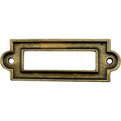 Ετικετοθήκη Herrajes Palencia 3089 Αντικέ Ορείχαλκος 6,3x2,9cm