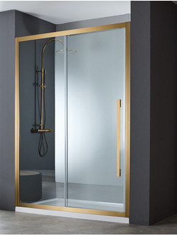 Καμπίνα Ντουσιέρας Devon Noxx Slider 1+1 SLN160C-221 157-159cm Clean Glass Bronze Brushed PVD