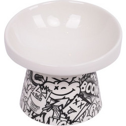 Κεραμικό Μπολ Σκύλου & Γάτας M-Pets Urban Style Tilt'd Raised 150ml
