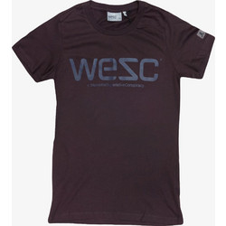 WESC Women Logo T-Shirt - RAISIN - 124WE-00117-RAISIN