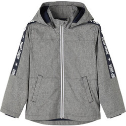 Name It Παιδικό Μπουφάν Χειμωνιάτικο Softshell Αδιάβροχο Αντιανεμικό Γκρι 13198626
