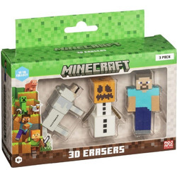 Mojang Studios Σετ γόμες Minecraft 3 pack Ver.B (MC4021B)