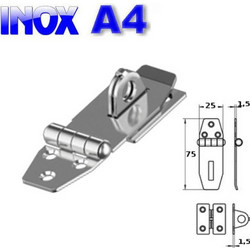 INOX A4 Καταβάτης πλακέ M8052A