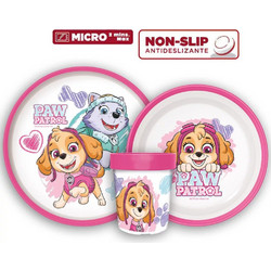PAW PATROL ΚΟΡΙΤΣΙ ΣΕΤ ΦΑΓΗΤΟΥ NON -SLIP BASE