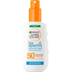 Garnier Ambre Solaire Sensitive Advanced Παιδικό Αντηλιακό Spray Σώματος SPF50 150ml