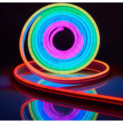 Αδιάβροχη Led Ταινία Neon COB Flex RGBW 5V USB 10m IP67 με Τηλεχειριστήριο και Σύνδεση σε Εφαρμογή Κινητού Rixme RGB-IC-10M