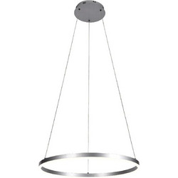 InLight 6095-AB-Silver Κρεμαστό Φωτιστικό Οροφής LED 36W 3CCT Silver