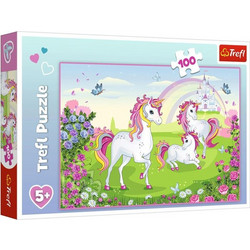 Παιδικό Puzzle Trefl Μονόκεροι Ουράνιο Τόξο 100 Κομμάτια