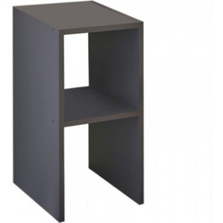 Κομοδίνο Deseo σε ανθρακί απόχρωση 30x30x60εκ