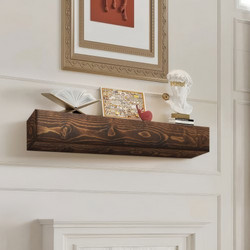 Ξύλινο Μαντεμένιο Ράφι Τζακιού 213.3 x 20.3 x 15.24cm Καφέ Ρουστίκ - FBJXBLJ84YCZOBQPJV0 VEVOR