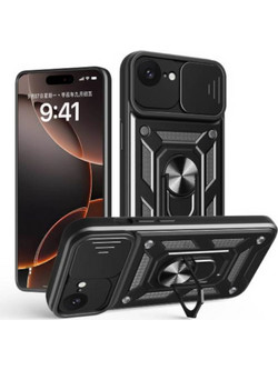 Bodycell Armor Slide Back Cover Black (iPhone 17e / 16e)