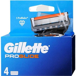 Gillette Blades Fusion Proglide Power Ανταλλακτικά Ξυραφάκια με 5 Λεπίδες & Λιπαντική Ταινία 4τμχ
