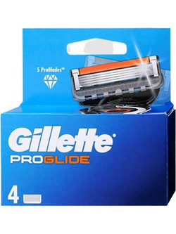Gillette Blades Fusion Proglide Power Ανταλλακτικά Ξυραφάκια με 5 Λεπίδες & Λιπαντική Ταινία 4τμχ