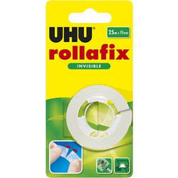 UHU ΑΝΤΑΛΑΛΚΤΙΚΗ ΤΑΙΝΙΑ ΚΟΛΛΗΤΙΚΗ ΑΟΡΑΤΗ BLISTER 25mx19mm
