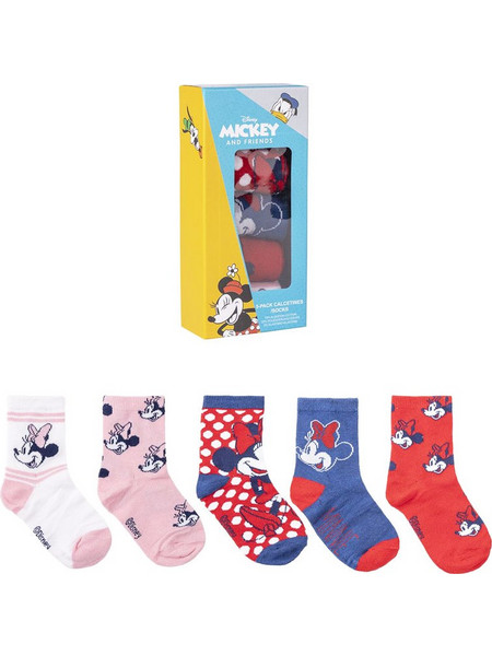 Σετ Παιδικές Κάλτσες Minnie Mouse 5 Τεμάχια