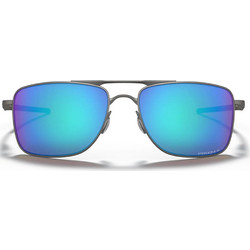 Oakley Gauge OO4124 06 Ανδρικά Γυαλιά Ηλίου Aviator Μεταλλικά Ασημί με Μπλε Καθρέπτη Φακό