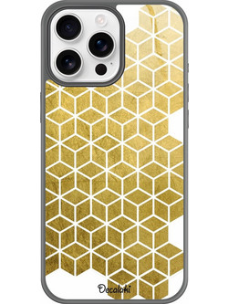 Gold Cubes Θήκη Κινητού Σχέδιο 50038 - iPhone, iPhone 16 Pro Max, Groove Case