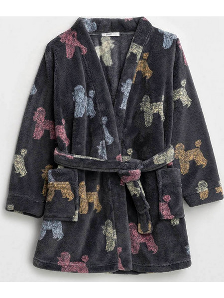 Vamp Παιδική Ρόμπα Fleece Χειμωνιάτικη Ανθρακί 17442-102
