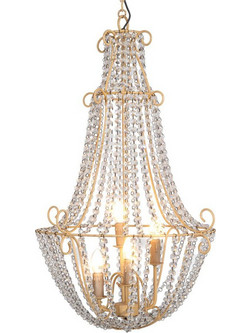 Πολυέλαιος Vintage 88151 60x93cm Clear-Gold