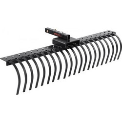 VEVOR Ράβδος Τοπίου Ρυμούλκησης 60" (152,4 cm) Γκανιότα Απομάκρυνσης Χλόης με 21 Ατσάλινες Δόντια