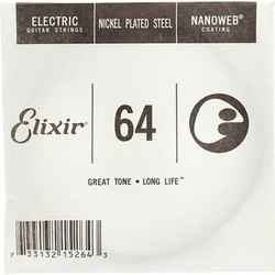 Elixir Strings Nanoweb Χορδή Ηλεκτρικής Κιθάρας Nickel Plated Steel 64"