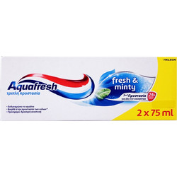 Aquafresh Triple Protection Fresh & Minty Toothpaste 2x75ml