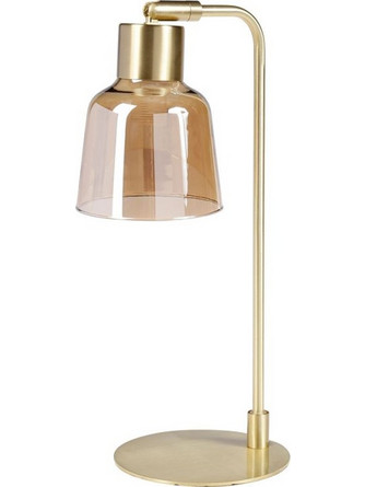 Ostaria Λάμπα μεταλλική και γυάλινη 'Lola' χρυσή E14 40w 150cm -33045