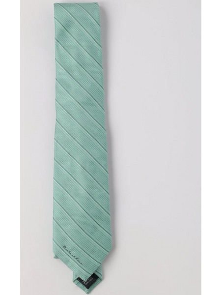 MICHAEL KORS STRIPE MK LOGO TIE