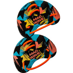 Mad Wave Paddles finger fun (blue/yellow/orange) MAD WAVE multi