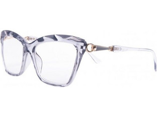 Frog Optical F108 Γυναικεία Γυαλιά Πρεσβυωπίας +3.00 Κοκάλινα Μεταλλικά Γκρι Διαφανή
