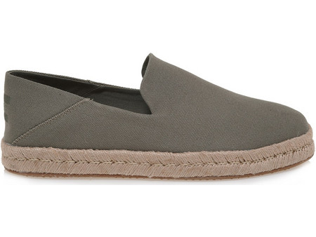 Ανδρική Εσπαντρίγια με Ψάθα Σε Χρώμα Χακί TOMS 10020071 SANTGO