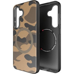 FORCELL F-Protect Levels With Dual Layer 4D technology, Military Drop-Test Compatible With Magsafe For Samsung S25 Desert camo