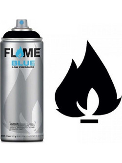 Flame Blue Σπρέι Βαφής Black Ματ 400ml