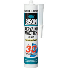 Bison Acrylic Ακρυλική Μαστίχη 30min Λευκή 66888 300ml
