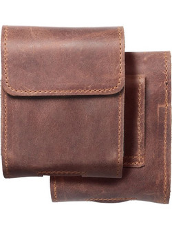 Royal Crazy Horse Universal Horizontal Leather Belt Holster Size V For Samsung Flip 1 / 2 / 3 / 4 / Huawei P50 Pocket / Motorola Razr 5G Brown OEM