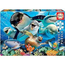 Παιδικό Puzzle Educa Underwater Selfie 100 Κομμάτια