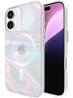 Case-Mate Soap Bubble MagSafe - Case for iPhone 16 (Iridescent) - (CM054330)