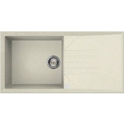 Elleci Tekno 480 Ένθετος Νεροχύτης Γρανίτη Bianco Antico 100x50cm