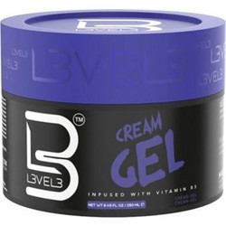 L3VEL3 Barber Cream Hair Gel Μαλλιών Ανδρικό για Λάμψη 250ml
