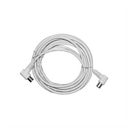 Adeleq Καλώδιο Κεραίας Coax Male to Coax Female 1.5m White 9-01520