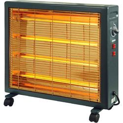 Kalko K2000 Black Σόμπα Χαλαζία 2400W με Θερμοστάτη