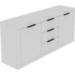 Μπουφές Doha σε λευκή απόχρωση 180x45x80.5εκ