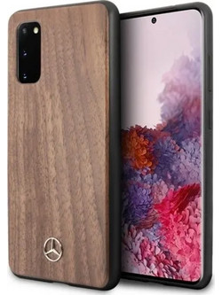 Mercedes-Benz Wood Line Walnut Back Cover Brown (Samsung Galaxy S20)