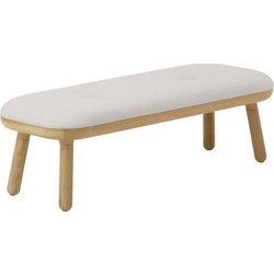 Σκαμπό Μακρύ Χαμηλό Paff 5611C5610-1C733-02 94x35x30.5cm Oak White Sands Umage