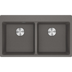 Franke Centro 620-39-39 Ένθετος Νεροχύτης Inox Stone Grey 86x50cm